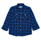 BOYS BLUE FLANNEL CHECK SHIRT