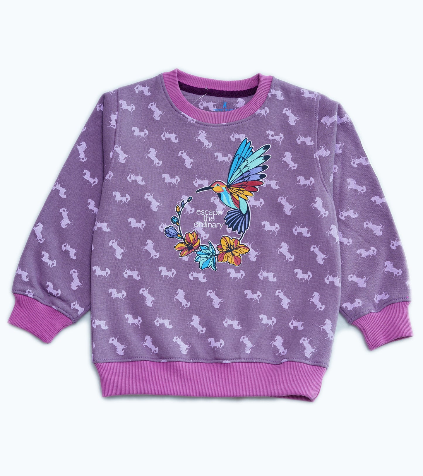 GIRLS UNICORN PRINTED SWEATSHIRT