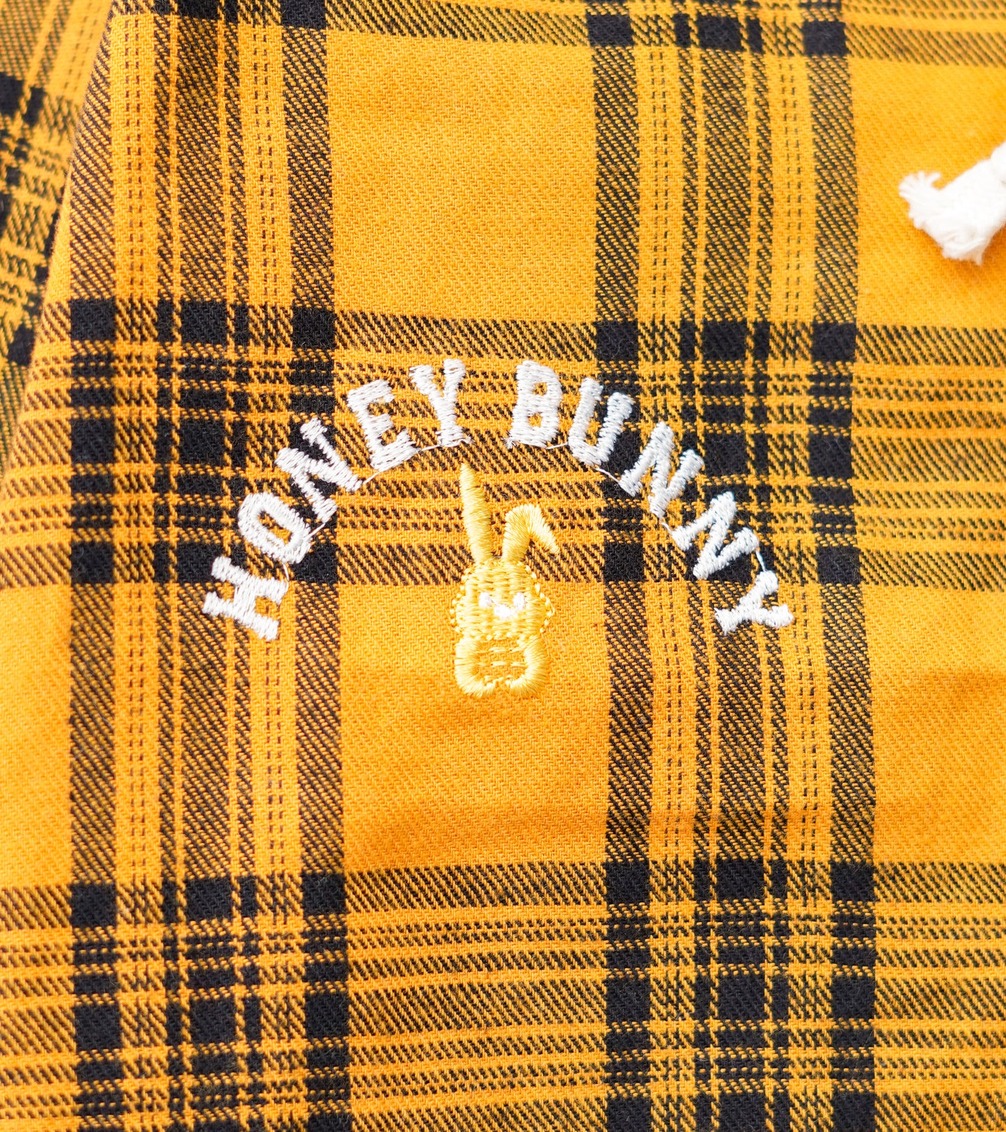 BOYS FLANNEL MUSTARD HOODED CHECK SHIRT