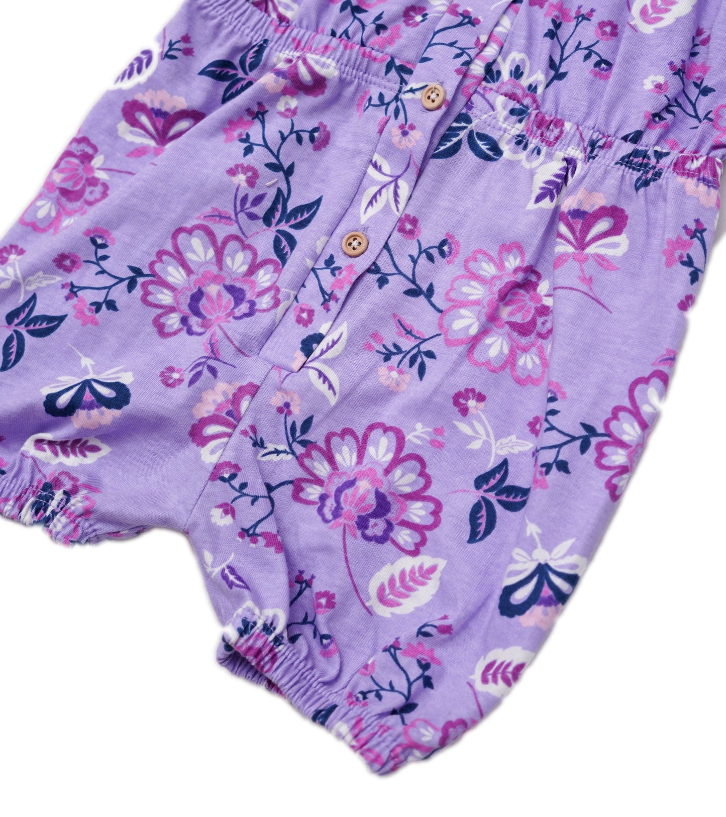 GIRLS PURPLE PRINTED JUMPSUIT