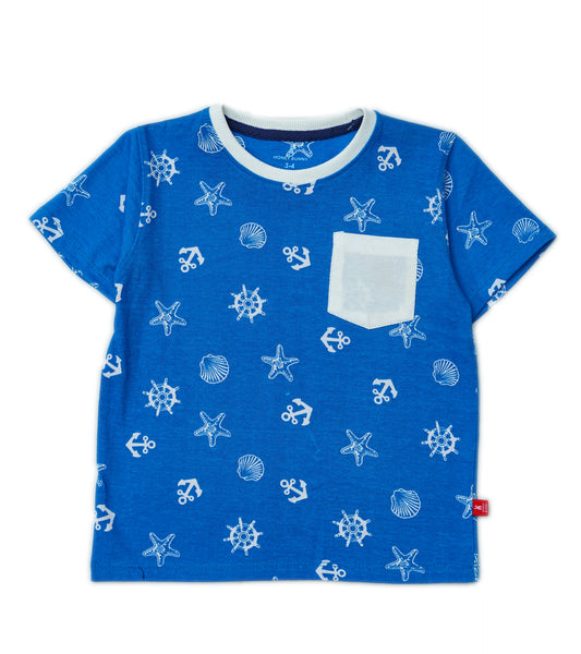 BOYS ANCHOR PRINTED T-SHIRT