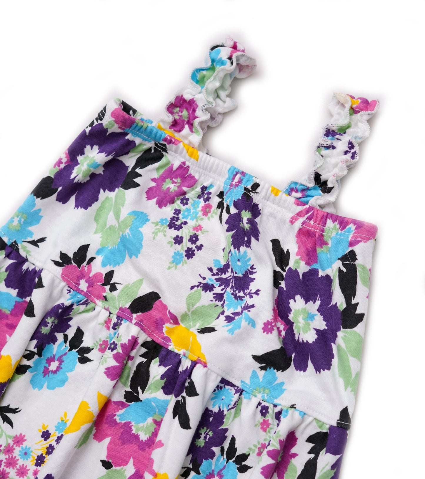 GIRLS MULTI FLORAL PRINTED DRESS