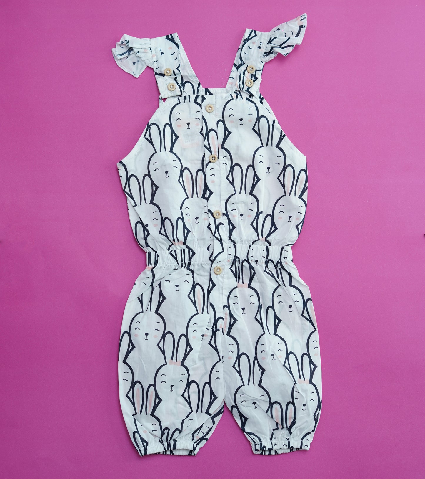 GIRLS BUNNY PRINTED JUMPSUIT