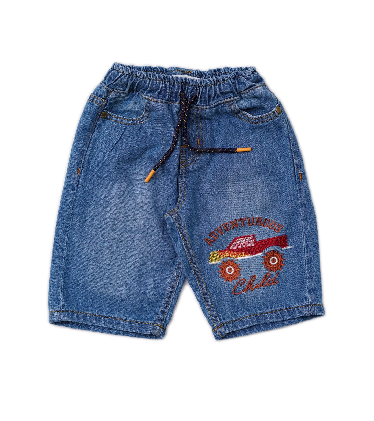 BOYS ADVENTUROUS D-BLUE DENIUM SHORTS