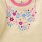 GIRLS FLORAL NECK GRAPHIC FLEECE TOP