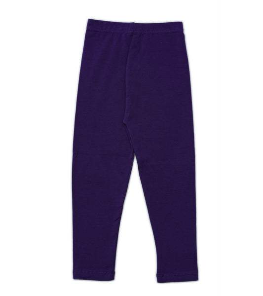 GIRLS LYCRA JERSEY PURPLE TIGHTS