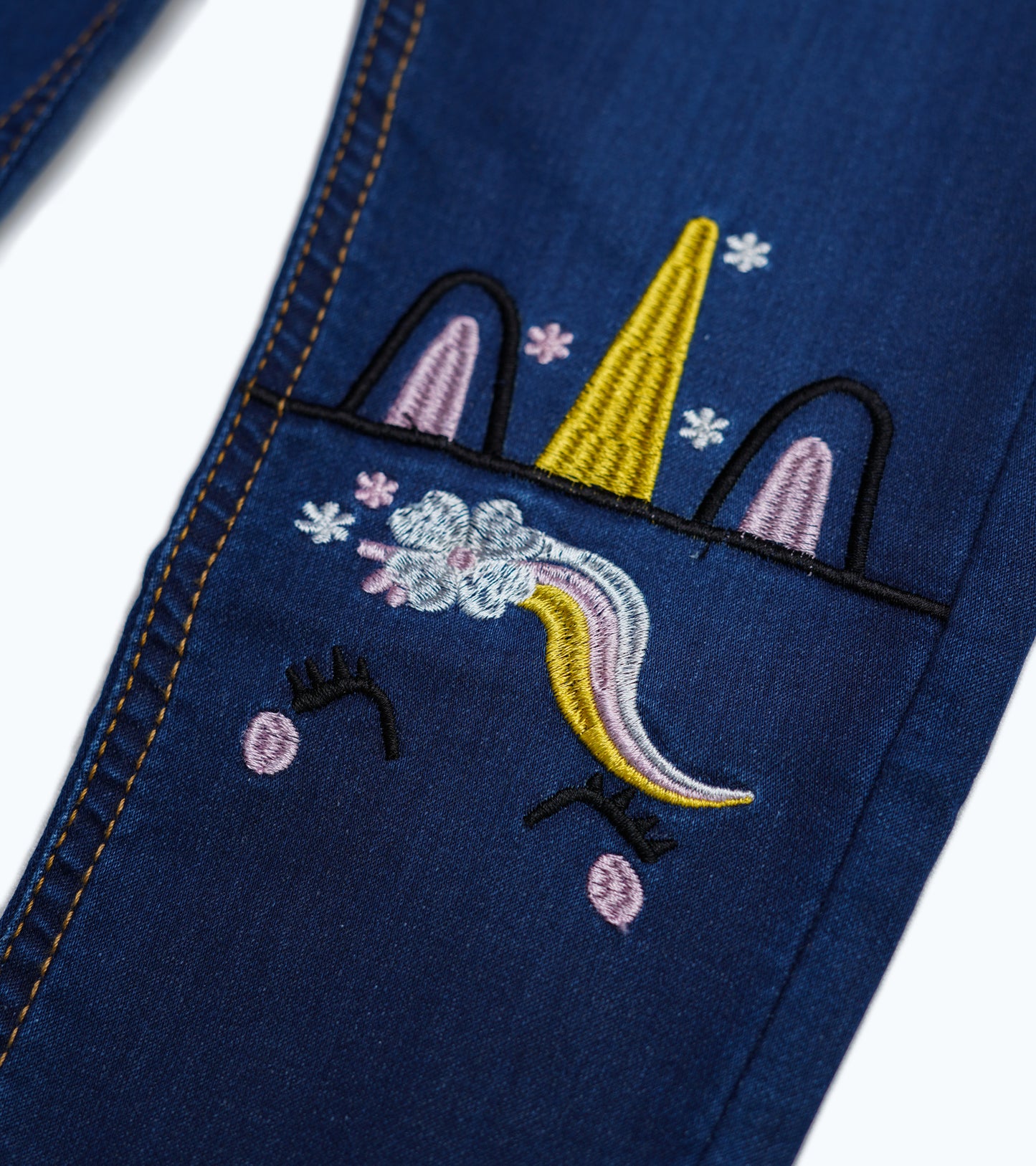 UNICORN EMB BLUE JEGGING