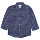 BOYS BLUE & GRAY SMALL CHECK SHIRT