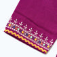 GIRLS KHADDAR PURPLE EMB TOP