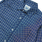 BOYS BLUE & GRAY SMALL CHECK SHIRT