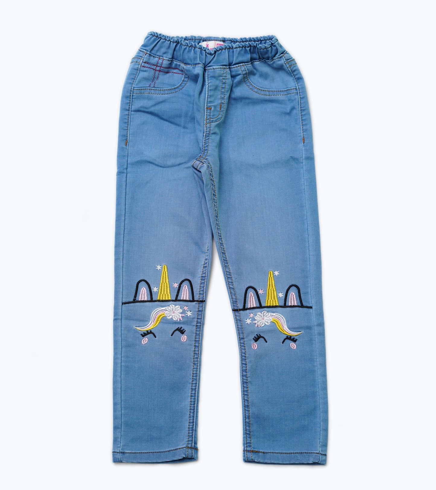 UNICORN EMB LIGHT BLUE JEGGING