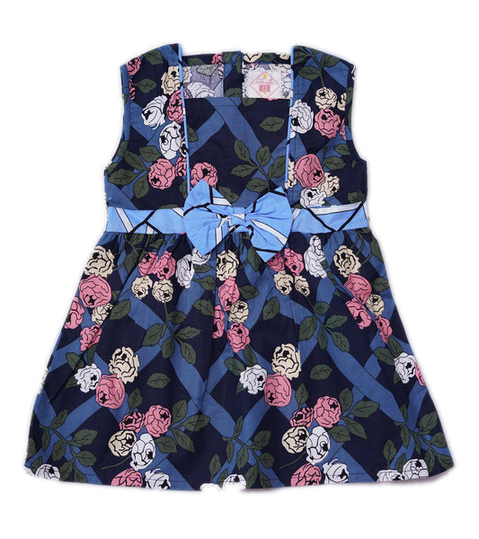 GIRLS PRINTED BOW TOP