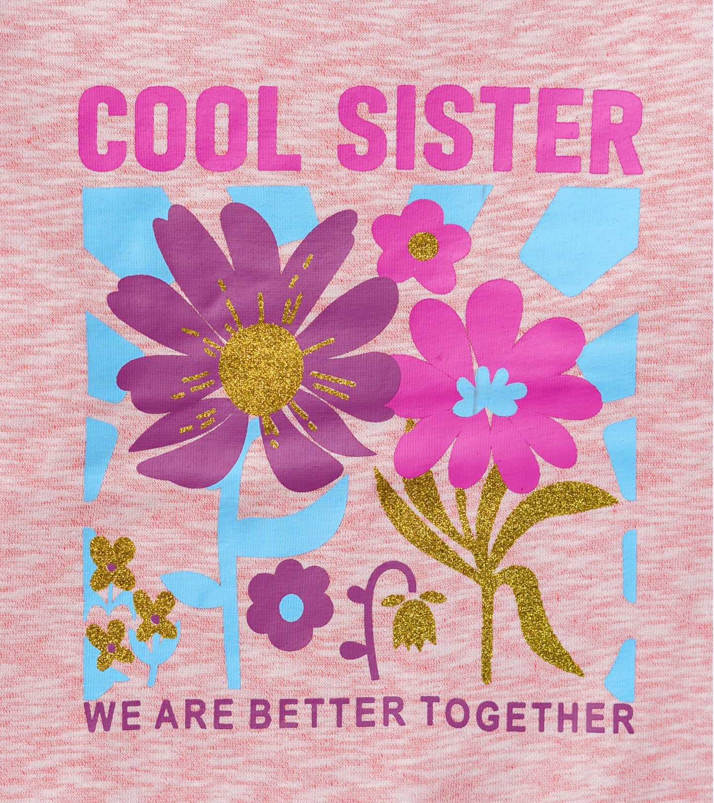 COOL SISTER PINK SLUB SWEAT SHIRT