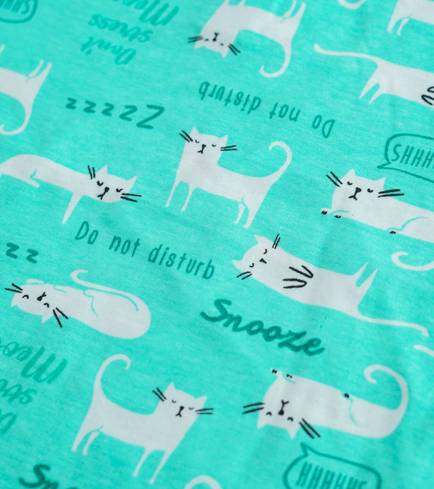 GIRLS MEOW PRINTED 2PC SET