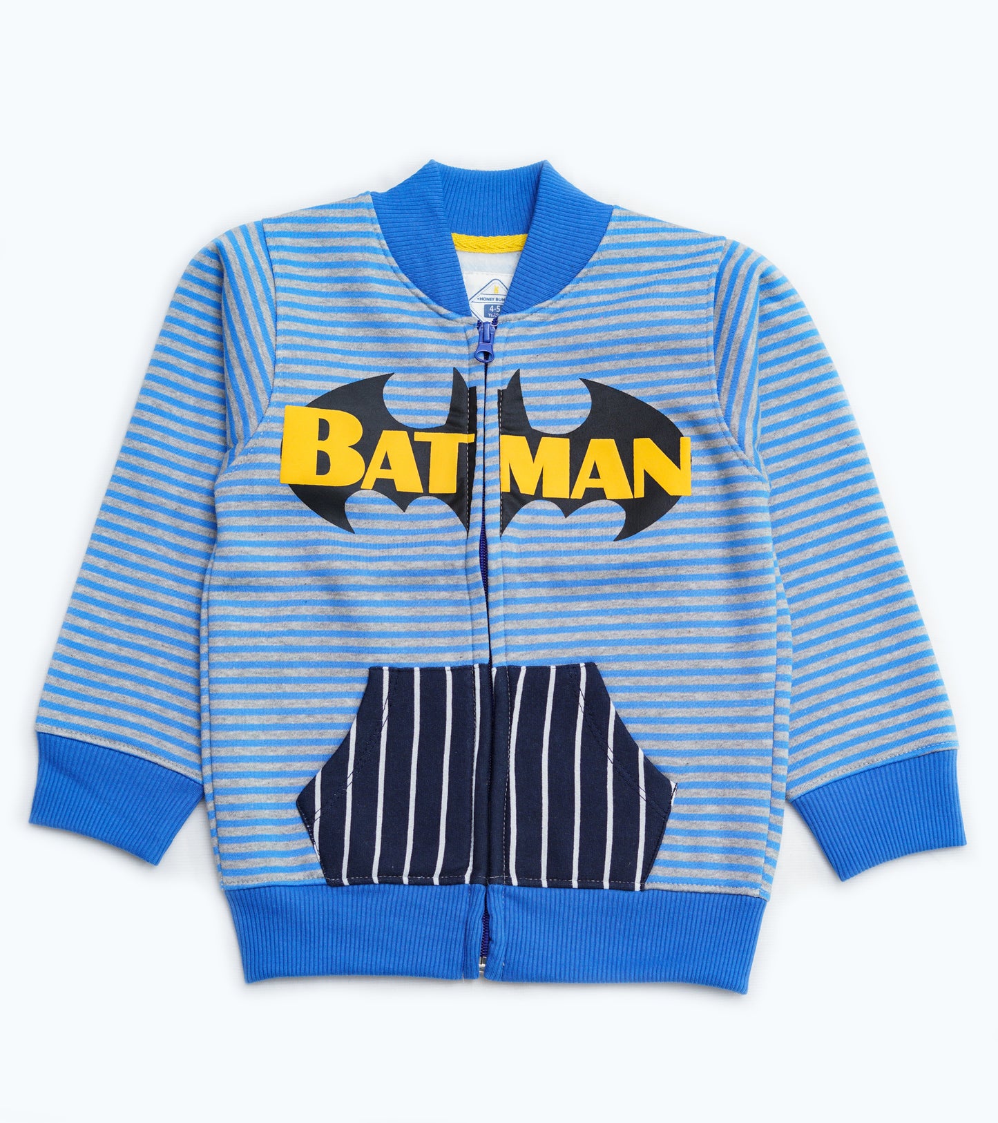 BOYS BATMAN MOCK NECK ZIPPER