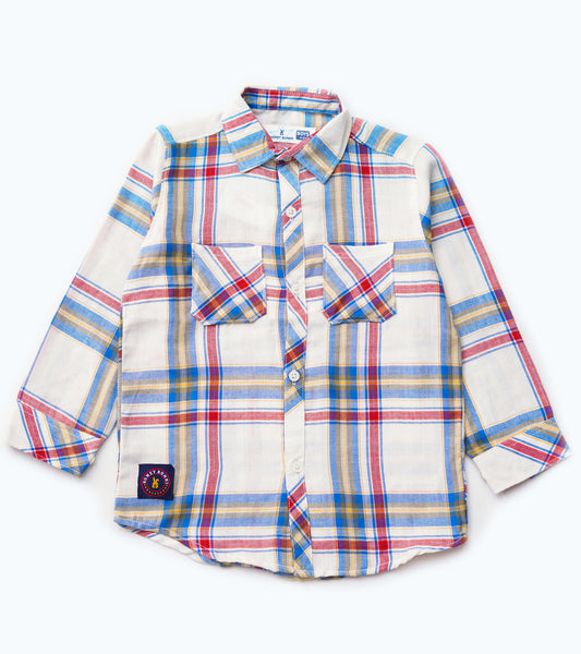 BOYS TWILL MULTI CHECK SHIRT