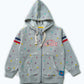 THE MICKEY STAR PRINTED ZIPPER HOODED