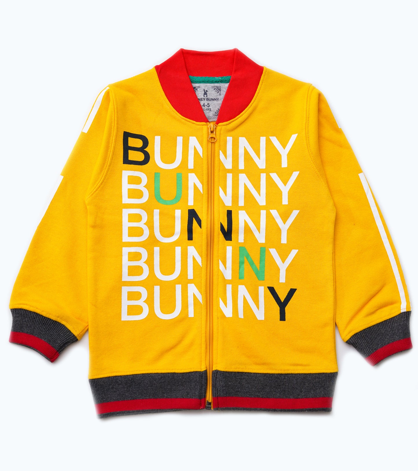 BUNNY TERRY YELLOW ZIPPER