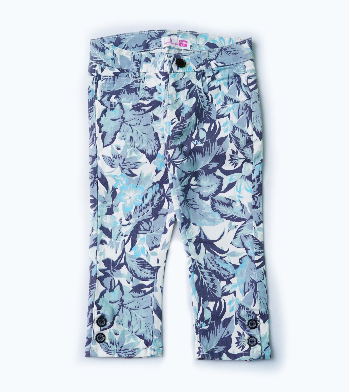 GIRLS PRINTED CAPRI