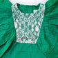 GIRLS GREEN LACE TOP