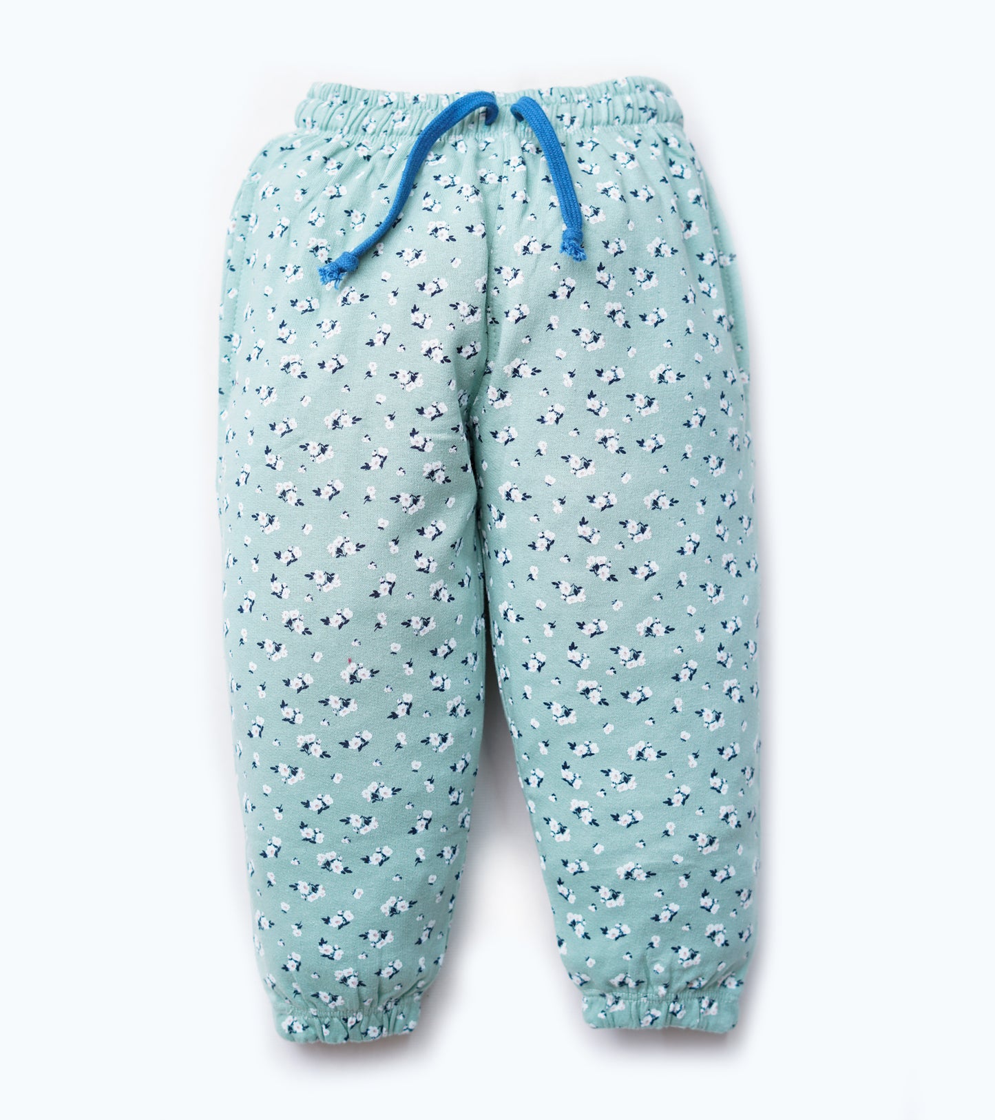 GIRLS FLORAL FLEECE TROUSER