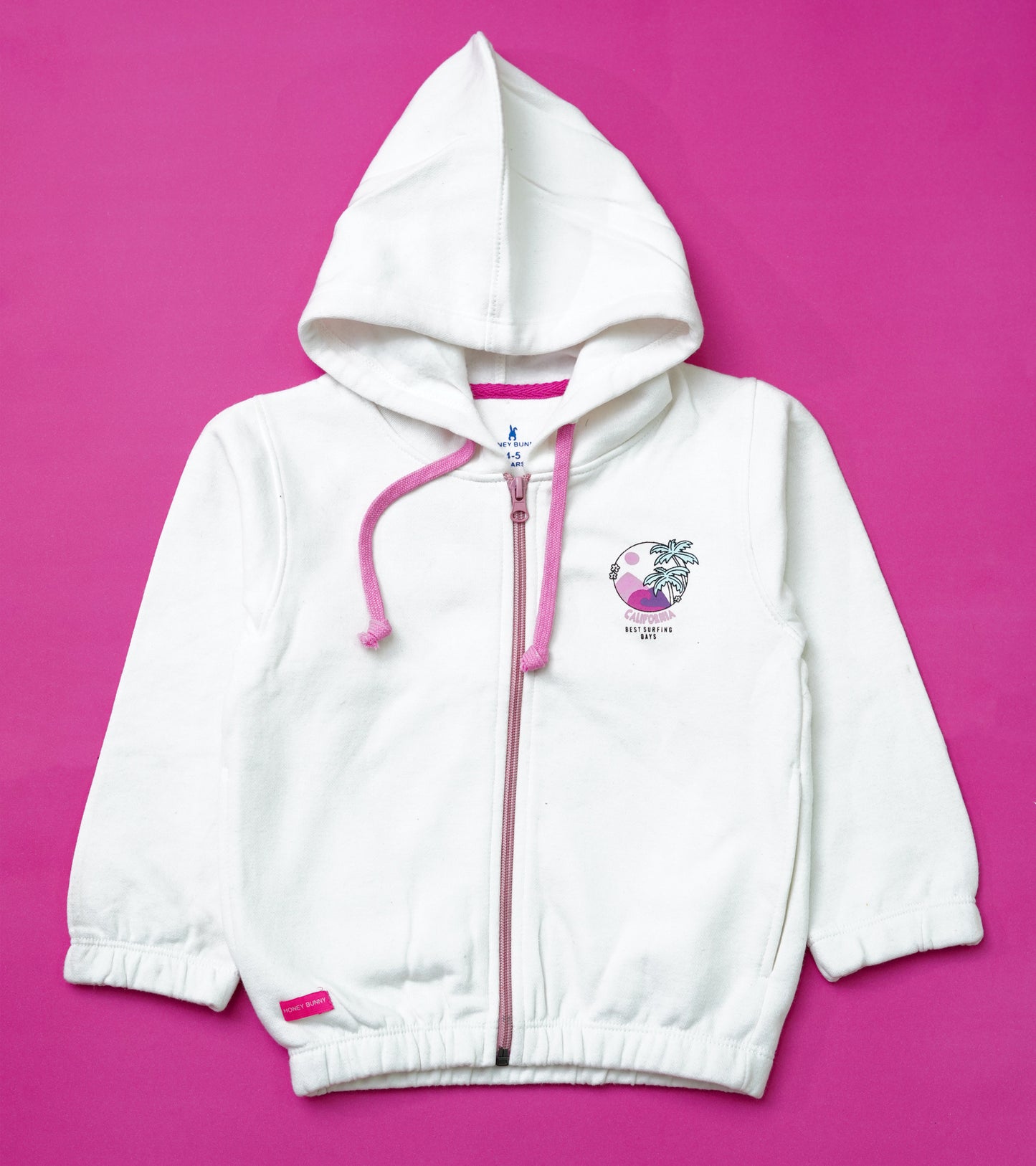 GIRLS CALIFORNIA ZIPPER HOODIE