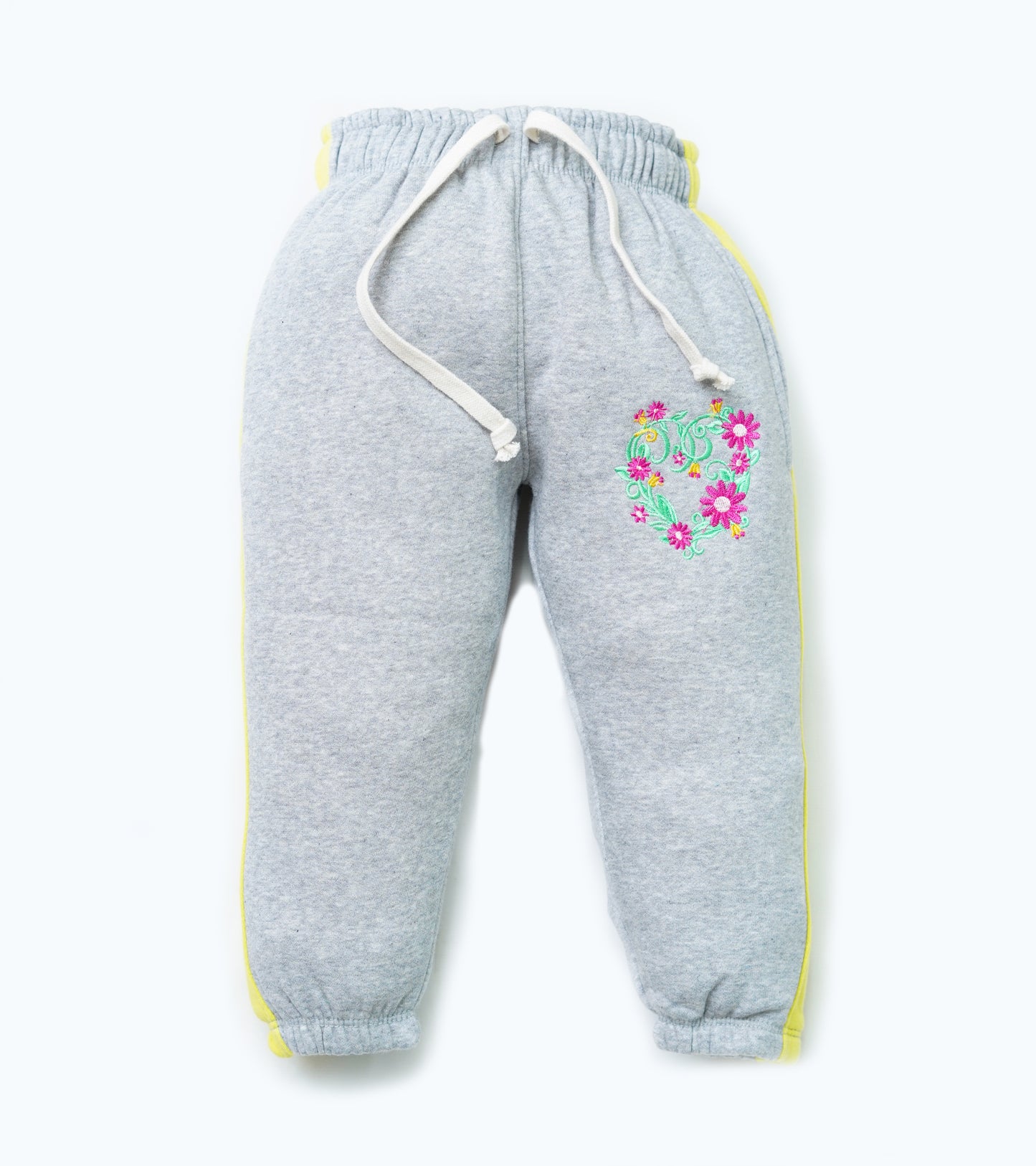 GIRLS GREEN SIDE PANNEL FLEECE TROUSER